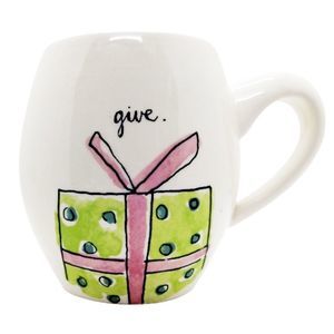 Magenta Holiday "Give" Mug